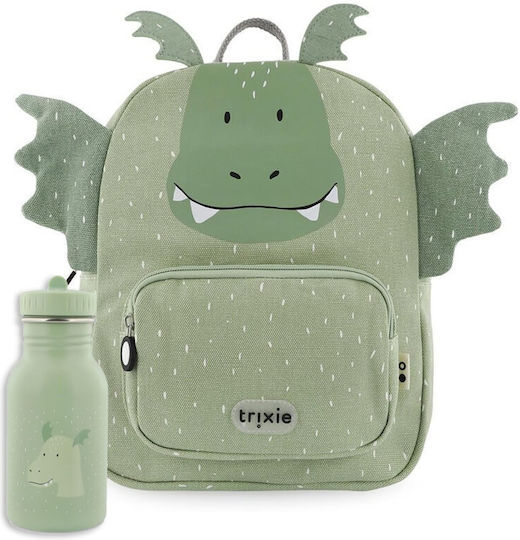 Trixie Dragon Backpack Stainless Steel Kids Water Bottle Set Multicolour 350ml