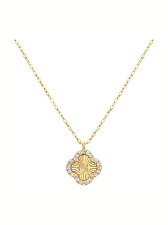 Senzio Belibasakis Gold Halskette mit Zirkon