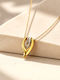 Necklace From Gold Plated Steel