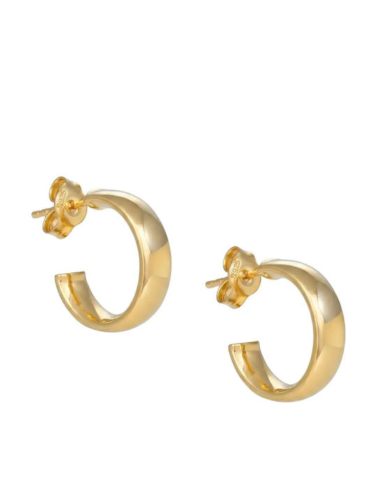 Single Gold Hoop Earring 9K