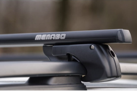 Menabo Menabo Aluminum Car Roof Bars Sherman Black 120 Cm Black Color Seat Ateca 5 Doors 2016 Raised Rails Parallel Bars Gap 2 Pieces 12280/mb Mp.12280/mb-4
