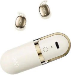 XO G48 Sleep In-Ear Bluetooth Handsfree Headphones with Sweat Resistance and Charging Case Gold