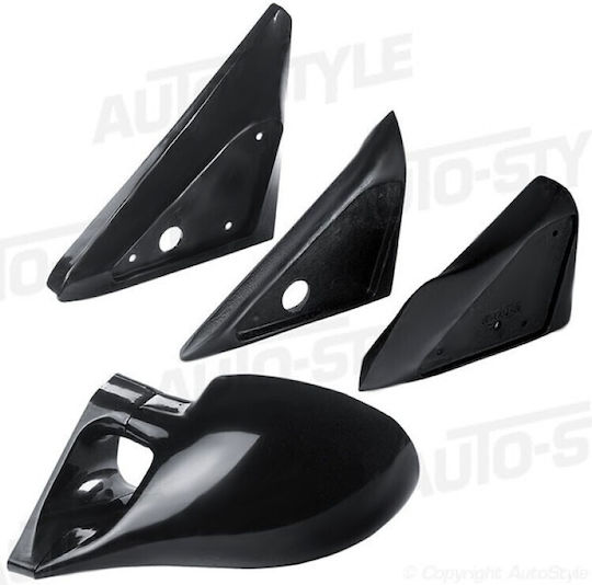 Autostyle Mirror Base Fiat Coupe Replacement Parts 2 Pieces Bk.autkt1073