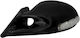 Dectane Aerodynamic Car Side Mirrors M3 and LED Signal Black 4 Cables 2 Pieces