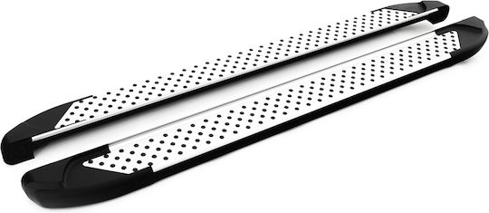 Turtle Sapphire V1 Silver Side Steps Compatible with Seat Ateca Skoda Kodiaq Volkswagen Tiguan Allspace