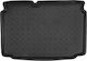 VW Polo 2009-2017 Hatchback Bottom Car Mat Trunk Plastic Black Raised Sides Rezaw Plast 1 Piece