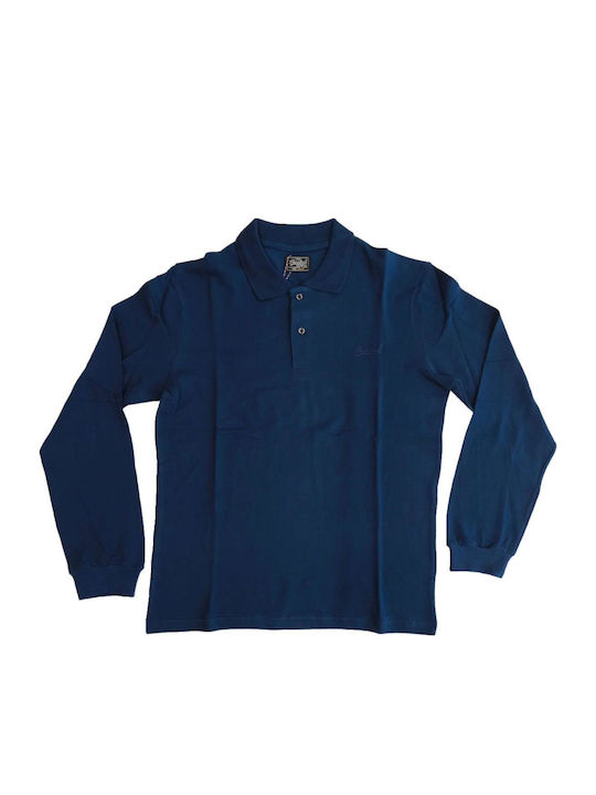Paco & Co Polo Long Sleeve Blouse Lt. Blue
