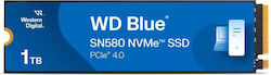 Western Digital Син SN580 SSD 1TB WDS100T3B1E Насипно Western Digital Син SN580 SSD 1TB WDS100T3B1E Насипно