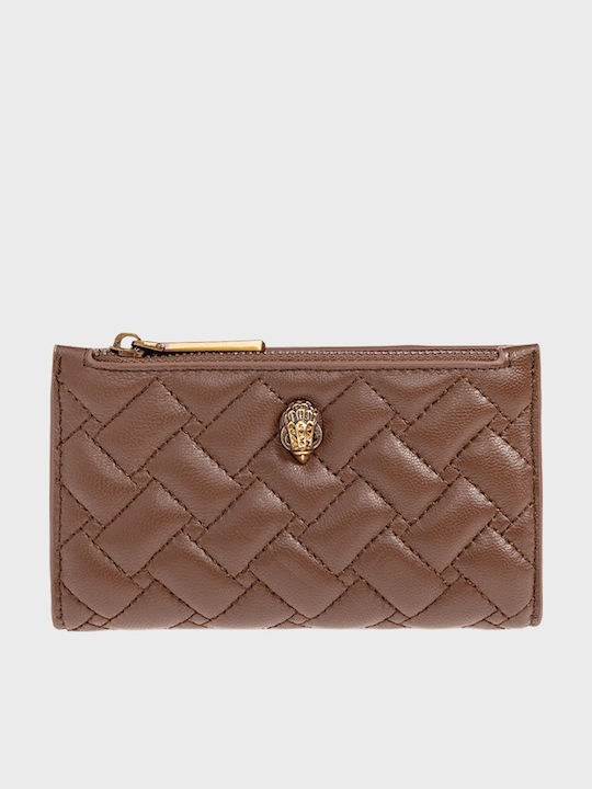 Kensington Дамски Портфейл за Карти от Естествена Кожа Бордо