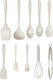 SteweHome Silicone Cooking Utensil Set 10 Pieces White