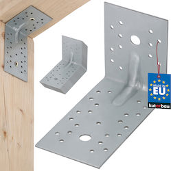 Kotarbau Eckregal Schwere Ausführung aus Inox in Grau Farbe 100x150mm 12 Stück