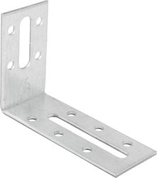 Ъглов рафт от дърво в сив цвят 80x55mm