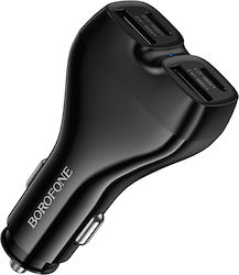 Borofone Car Charger Bz35 Leader 2 X Type C + Usb Pd 30w Black