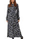 Summer Dress with Tearing Blue