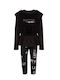 Kids Set with Leggings Summer 2 Pieces Black