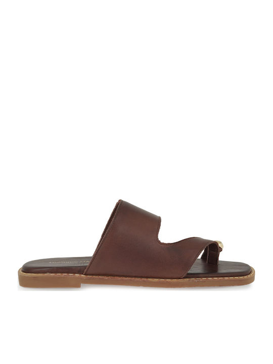 Sandale Casual Damă Din Piele Maro
