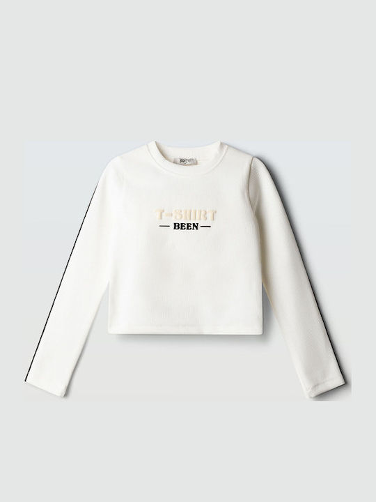 Evita Детска Туника Дълъг Ръкав Екрю