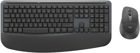Logitech Comfort Plus MK880 for Business Wireless Keyboard & Mouse Set International English Grey