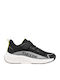 Παιδικά Sneakers Ανατομικά με Σκρατς Μαύρα