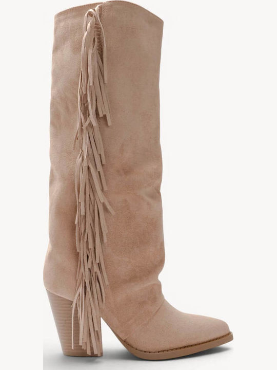 Ligglo Suede Γυναικείες Μπότες Cowboy