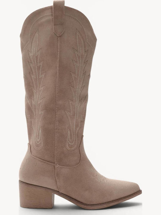 Ligglo Suede Γυναικείες Μπότες Cowboy