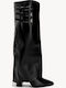 Cizme Negre Cu Trei Catarame Decorative