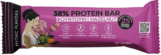 Mythic Flavors Protein Bar with 38% Protein & Hazelnut & Honey Flavour 65gr
