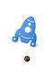 SteweHome Kids Multi Hook Metallic Polychrome Hanger 15x9x9cm