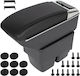 Ford Fiesta Vi Mk7 08-17 Armrest Storage Black Eco-leather + Installation Kit