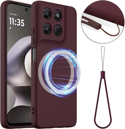 SSCase Back Cover Σιλικόνης Μπορντό (Moto G47)