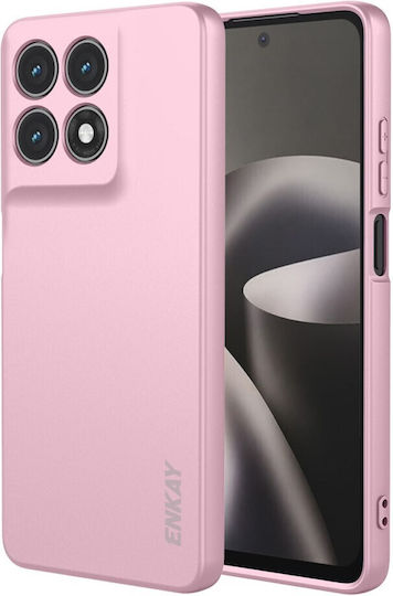 Enkay Liquid Back Cover Σιλικόνης Ροζ (Moto G47)