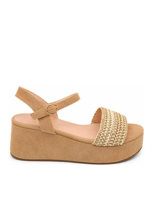 Summer Women's Beige Platforms SI-6973-26PL-BEIGE