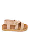 Summer Women's Beige Platforms SI-5232-26FL-BEIGE