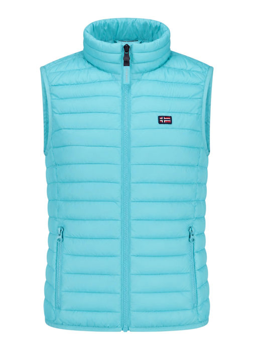 Women's Sleeveless Sports Jacket Light Blue