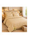 Cearceaf De Pat Matrimonial Cu Hugger Din Cauciuc 160x200+32cm Galben