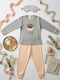 Nina Club Kids Winter Pyjamas Grey