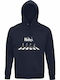 Bio-Baumwolle Unisex Kapuzenpulli Hobbits auf Abbey Road Lotr Marineblau