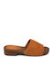 Flat Mules In Brown Colour SI-3273-26ML-KAMEL