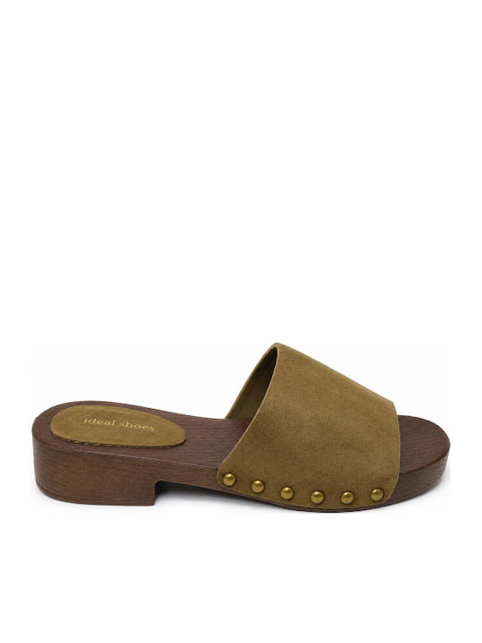 Flat Mules In Green Colour SI-3273-26ML-PRAS