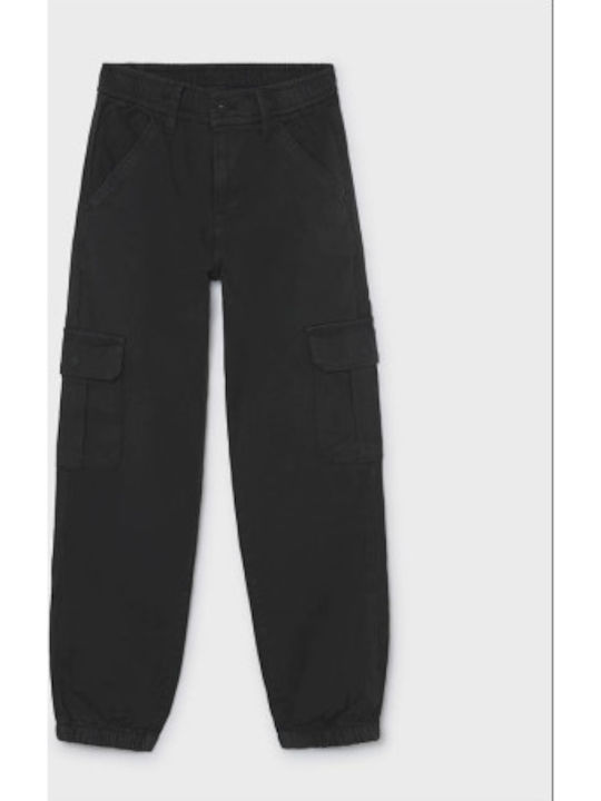 Mayoral Kids Trousers Cargo Anthracite