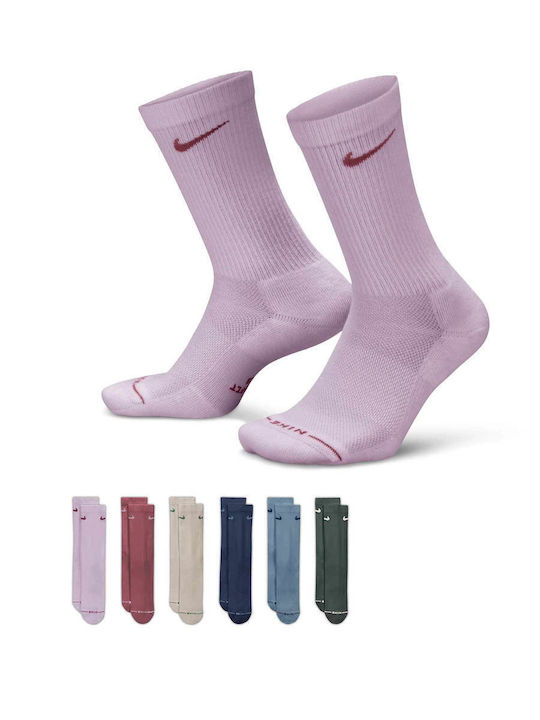 Nike U Nk Спортни Чорапи Лилави 6 Чифта