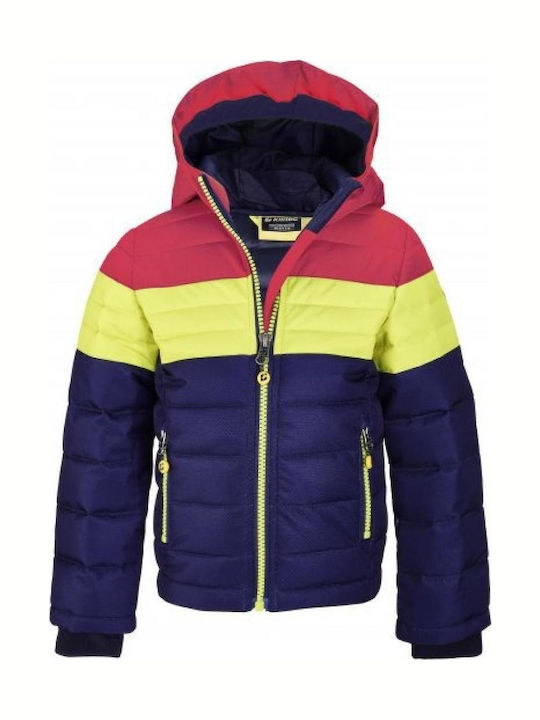 Kids Quilted Short Blue Jacket