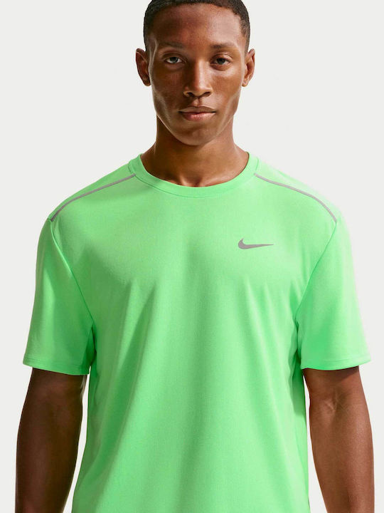 Nike Dri-FIT Athletic Short Sleeve Blouse Green