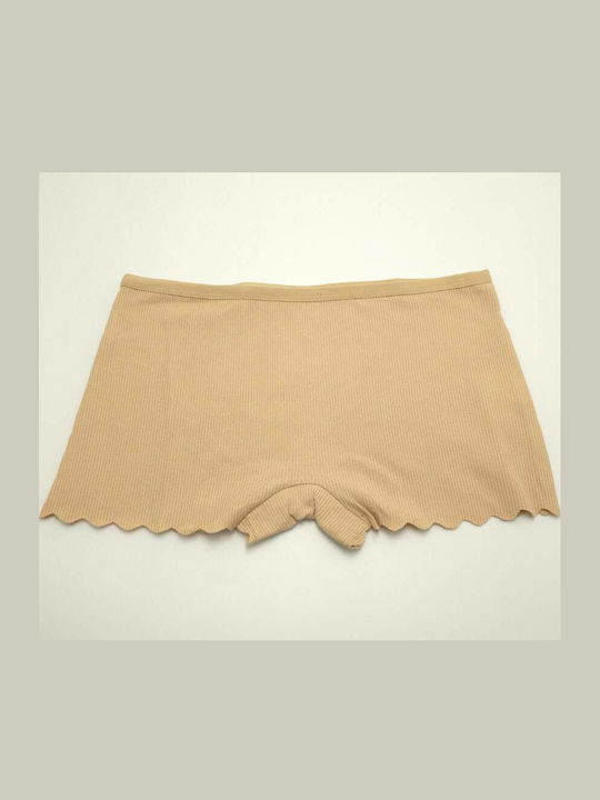 Power Flower Women's Seamless Boxer Beige