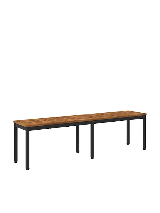 Outdoor Wooden Bench 161x35x45cm