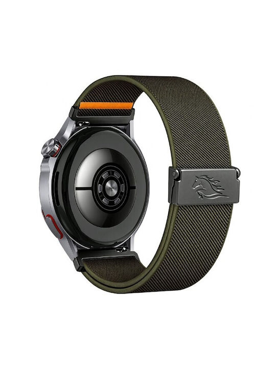 Λουράκι Mustang Fabric Series 22mm Realme Watch 5 Army Green