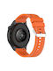 Silicone Strap 22mm Two Side Stitching Huawei Watch GT 6 6 Pro 22mm Orange White Line