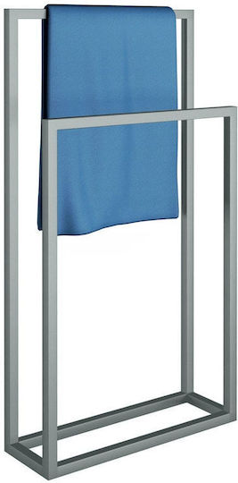 SteweHome Double Bathroom Towel Rack 40x80cm White