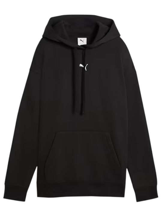 PUMA Logo Jachetă Dama Lungă Fleece Cu Glugă Ha...