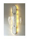 SteweHome Leise Wanduhr Digital Spiegel Transparent 60x33cm